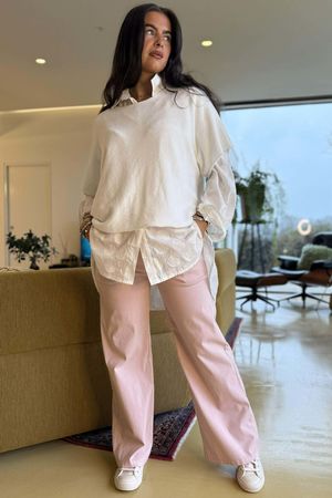 Luxury Wide Leg Magic Trouser Rosewater